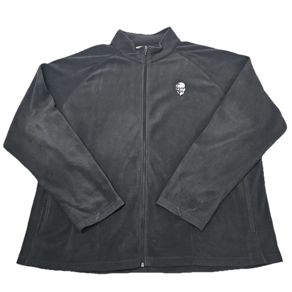 KFC Mens Fleece Jacket‎ 3XL Employee Uniform Kentucky Fried Chicken Colonel